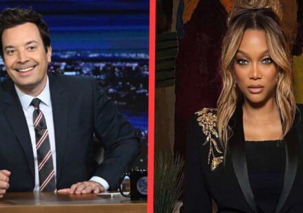 Jimmy Fallon and Tyra Banks