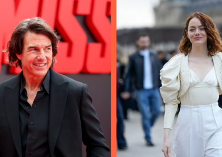 Tom Cruise and Emma Stone