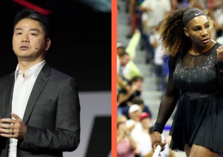 Richard Liu and Serena Williams