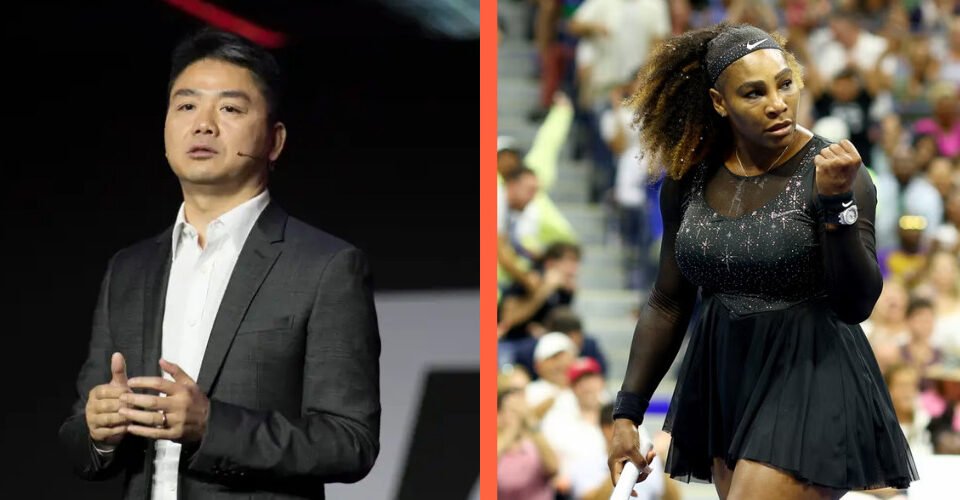 Richard Liu and Serena Williams