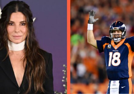 Sandra Bullock and Peyton Manning
