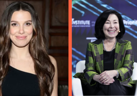 Millie Bobby Brown and Safra Catz