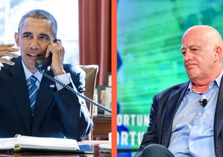 Dirk Van de Put and Barack Obama