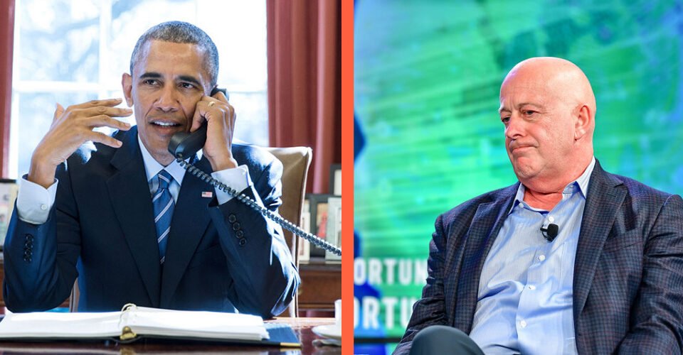 Dirk Van de Put and Barack Obama