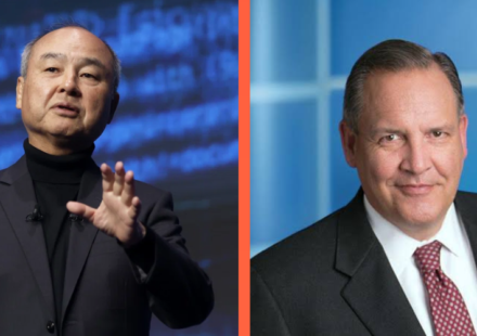 Masayoshi Son and Greg Hayes
