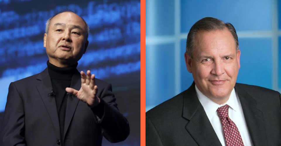 Masayoshi Son and Greg Hayes