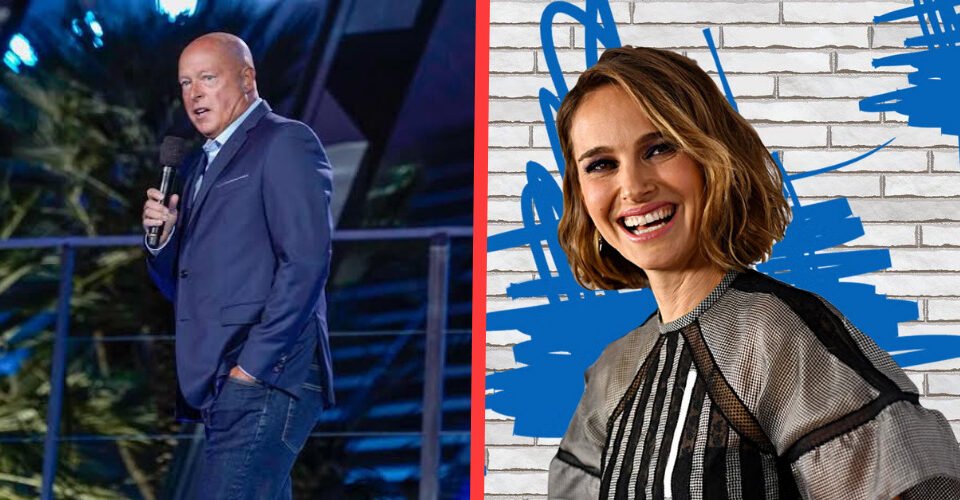 Bob Chapek and Natalie Portman