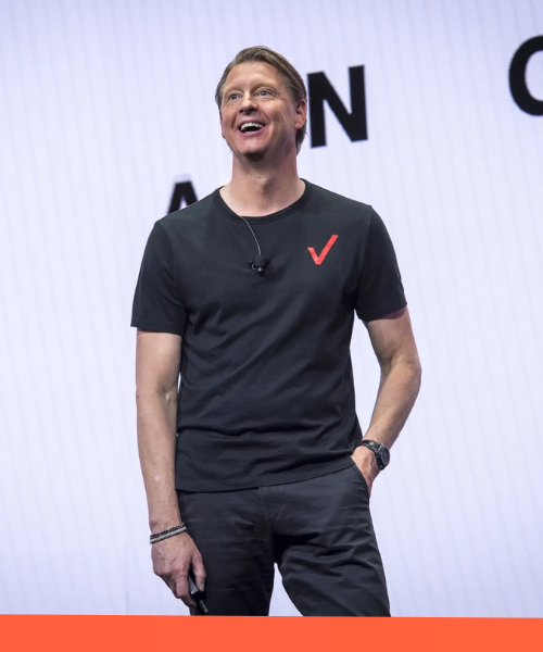 Hans Vestberg and Mario Gabelli