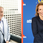 Tim Dove and Shari Redstone