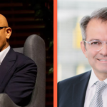 Satya Nadella and Michel Vounatsos