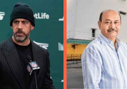 Aaron Rodgers and Radhakishan Damani