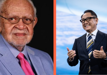 Richard Peery and Akio Toyoda