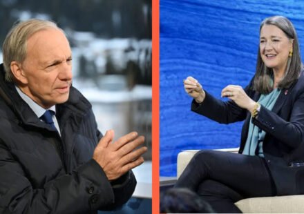 Ray Dalio and Patricia Poppe