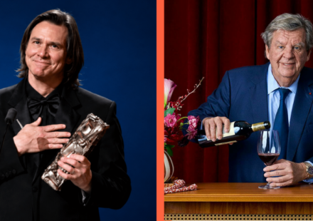 Jim Carrey and Johann Rupert