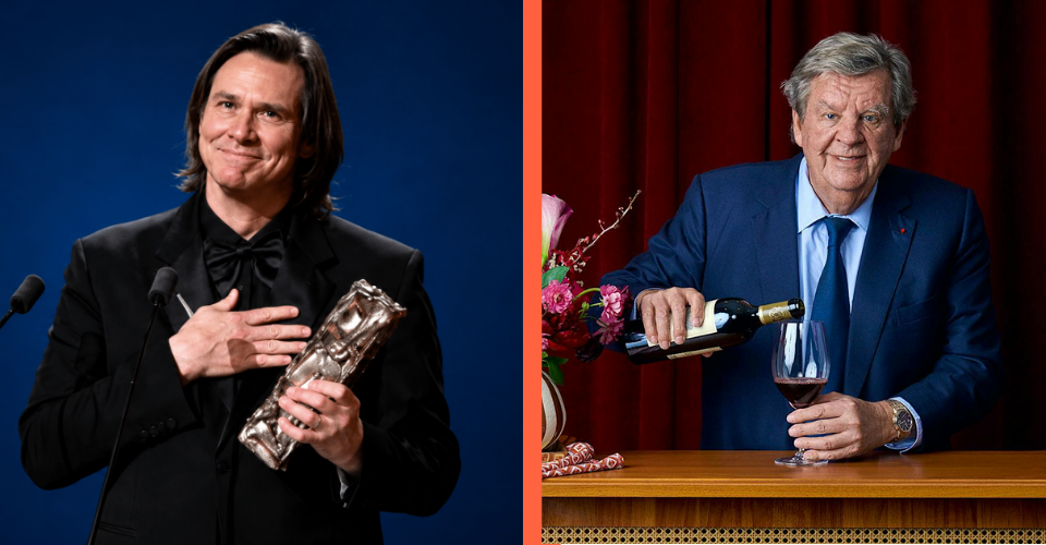 Jim Carrey and Johann Rupert