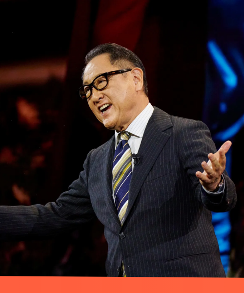 Richard Peery and Akio Toyoda